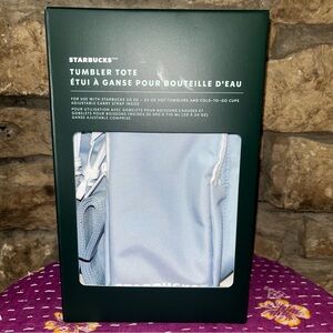 NWT Summer 2025 Starbucks Tumbler Tote 20 oz - 24 oz Hot Colder Cup Bag